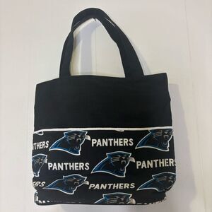 Carolina Panthers Tote Bag Purse Black/Blue NFL NWOT 11x9x4